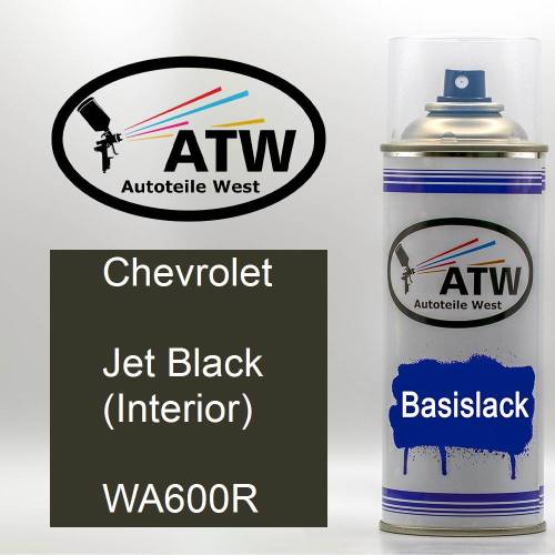 Chevrolet, Jet Black (Interior), WA600R: 400ml Sprühdose, von ATW Autoteile West.